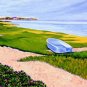 ACEO Print of Original Cape Cod Boat Beach Painting, Renee Rutana