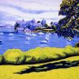 ACEO Print of Original Cape Cod Boats Harwichport Harbor Painting, Renee Rutana