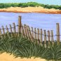 ACEO Print of Original Newport RI, Dune Beach Painting, Renee Rutana