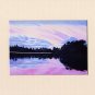 KEYWEST Florida SUNSET Matted Print, Pink Purple Sky, Renee Rutana