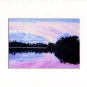 KEYWEST Florida SUNSET Matted Print, Pink Purple Sky, Renee Rutana