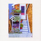 ROCKPORT Flowers Staircase Daisies Matted Print, Renee Rutana