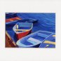 CAPE COD Rowboats Skiff Dinghy Ocean Print R Rutana