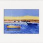 CAPE COD Boats Seascape Beach Matted Print Renee Rutana