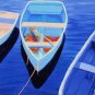 CAPE COD Rowboats, Matted Print, Skiffs Seascape Dinghy, Renee Rutana