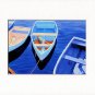 CAPE COD Rowboats, Matted Print, Skiffs Seascape Dinghy, Renee Rutana