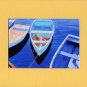 CAPE COD Rowboats, Matted Print, Skiffs Seascape Dinghy, Renee Rutana