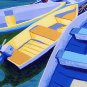 CAPE COD Rowboats, Dinghy, Skiff, Matted Print, Renee Rutana
