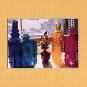 COLORED GLASS BOTTLES IN THE WINDOW Blue, Green, Yellow & White Matted Photo Print, Renee Rutana