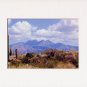 Four Peaks, ARIZONA MOUNTAINS, White Matted Print, Renee Rutana