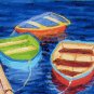 ACEO Print of Original Rowboats Painting, Renee Rutana