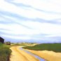 CAPE COD SANDY NECK Painting Fishermen's Shack Matted Print, Renee Rutana