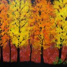 AUTUMN TREE ART Original Landscape Painting, 11" x 14"
