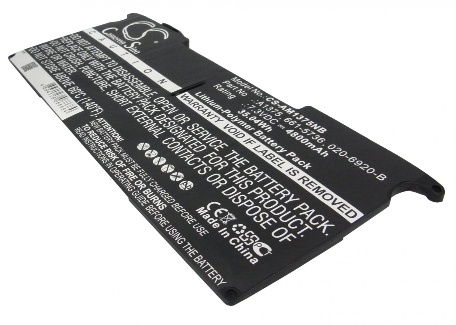 AM1375NB Battery CS for MacBook Air 11"XXX, 4800 mAh