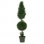 Cypress Ball and Cone 5' (Indoor/Outdoor) Silk Tree