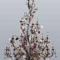 Cristallo Fiore 18 Light Chandelier in Deep Rust