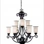 ENERGY STAR Nine-Light Acadia Two-Tier Chandelier