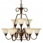 Cello 2 Tier 9lt Chandelier by Hinkley Lighting