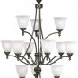 12-Light Renovations Chandelier by Progress Lighting.