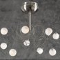 Fusion 9-Light Chandelier in Satin Nickel.