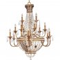 Palais Imperial Gold Eighteen-Light Chandelier