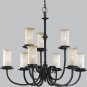 Santiago 9 - Light 2 - Tier Chandelier