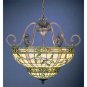 Tiffany Three Light Bowl Pendant from the Elegante Collection