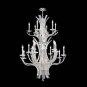 22 Light Eclipse Entry Chandelier, Silver