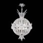 12 Light Eclipse Sphere Large Pendant, Silver