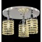 Tekno-mini - 3 Lite Crystal Flushmount Chandelier