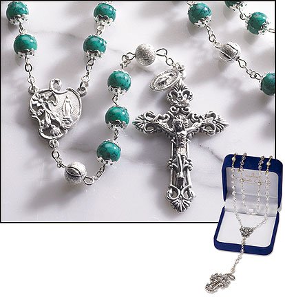 Emerald Marble Rosary