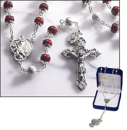 Ruby Marble Rosary