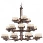 BEACON - TWENTY LIGHT THREE-TIER CHANDELIER BY DOLAN LIGHTING