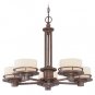 Dolan Designs Beacon Five Light Chandelier in Classic Bronze