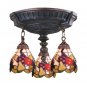 Mix-n-match 3-light Semi-flush In Aged Walnut