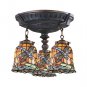 Mix-N-Match 3-Lt Semi Flush Mount