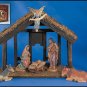 7-Piece Nativity Set with Wood Stable