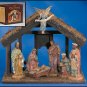 7-Pc Nativity Set with Wood Stable