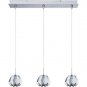 Minx 3-Light RapidJack Pendant and Canopy Satin Nickel Finish