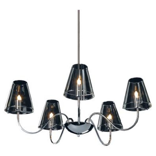 ET2 Chic Chrome Five-Light Chandelier