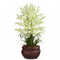 Dancing Lady w/Decorative Vase Silk Flower Arrangement