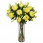 Giant Peony w/Cylinder Silk Flower Arrangement