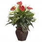 Mixed Greens & Anthurium Silk Plant