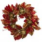 24" Burgundy & Gold Artcihoke Wreath