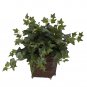 Puff Ivy w/Coiled Rope Planter Silk Plant