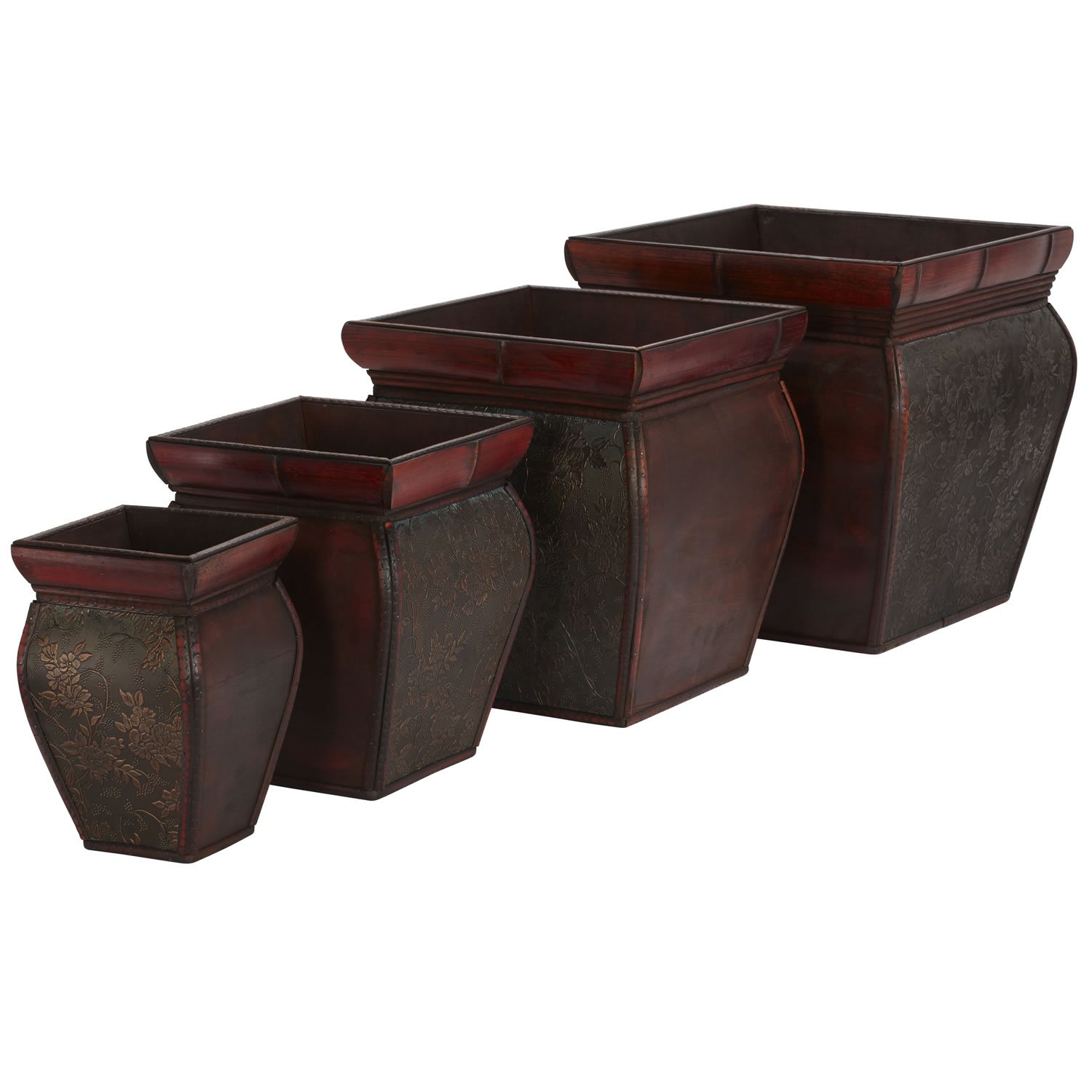 Square Planters w/Rim