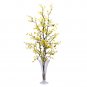 Forsythia w/Vase Silk Flower Arrangement