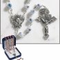 Light Blue Murano Rosary