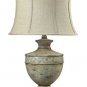 Sterling Industries Classic Style Distressed White Large Urn Table Lamp