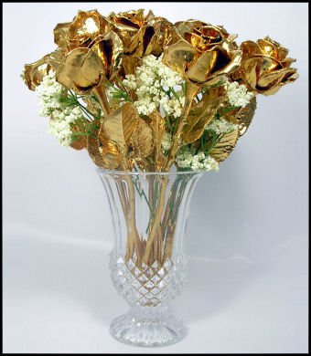 24kt Gold Roses